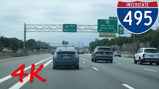 ⁴ᴷ Long Island Expressway (Interstate 495 Exits 73 to 32) westbound [4K VIDEO]