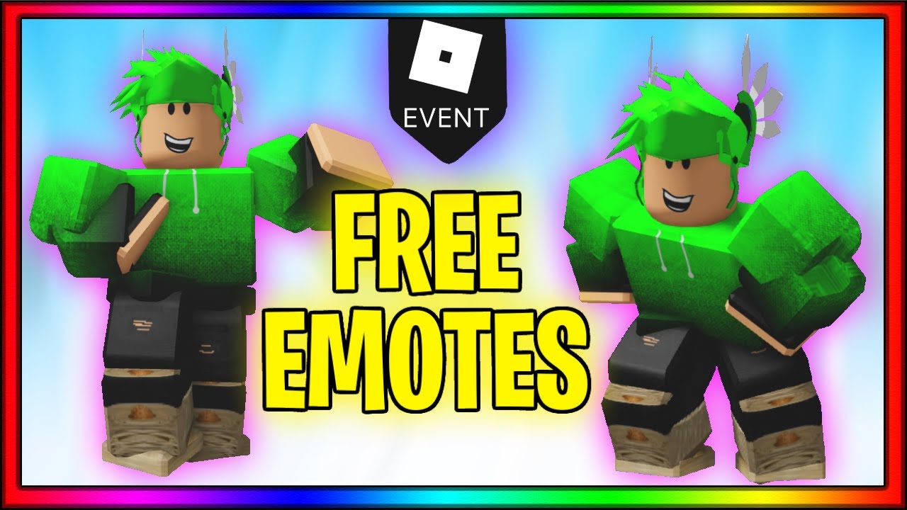 How To Get 3 New Free Emotes Roblox Event Youtube - roblox emotes free
