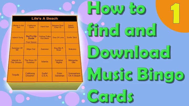 Effortlessly Download and Print Music Bingo Cards