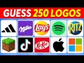 Guess the logo in 3 seconds  250 famous logos  logo quiz 2024