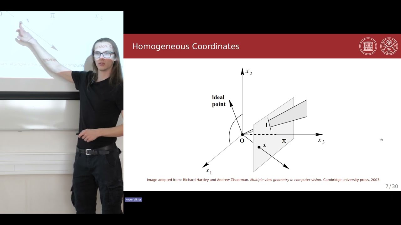 3D videnie | Matematický model kamery | prednáška Viktor Kocur