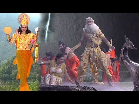 भगवान शिव ने विनाशकारी जल प्रलय कर धरती का किया अंत - त्रिदेव की लीला - Apni Bhakti