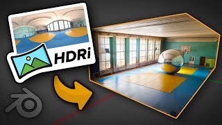 Blender Tutorial: How to Turn HDRi to 3D ENVIRONMENT