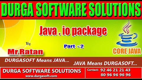 Corejava || Java.io Package part - 2