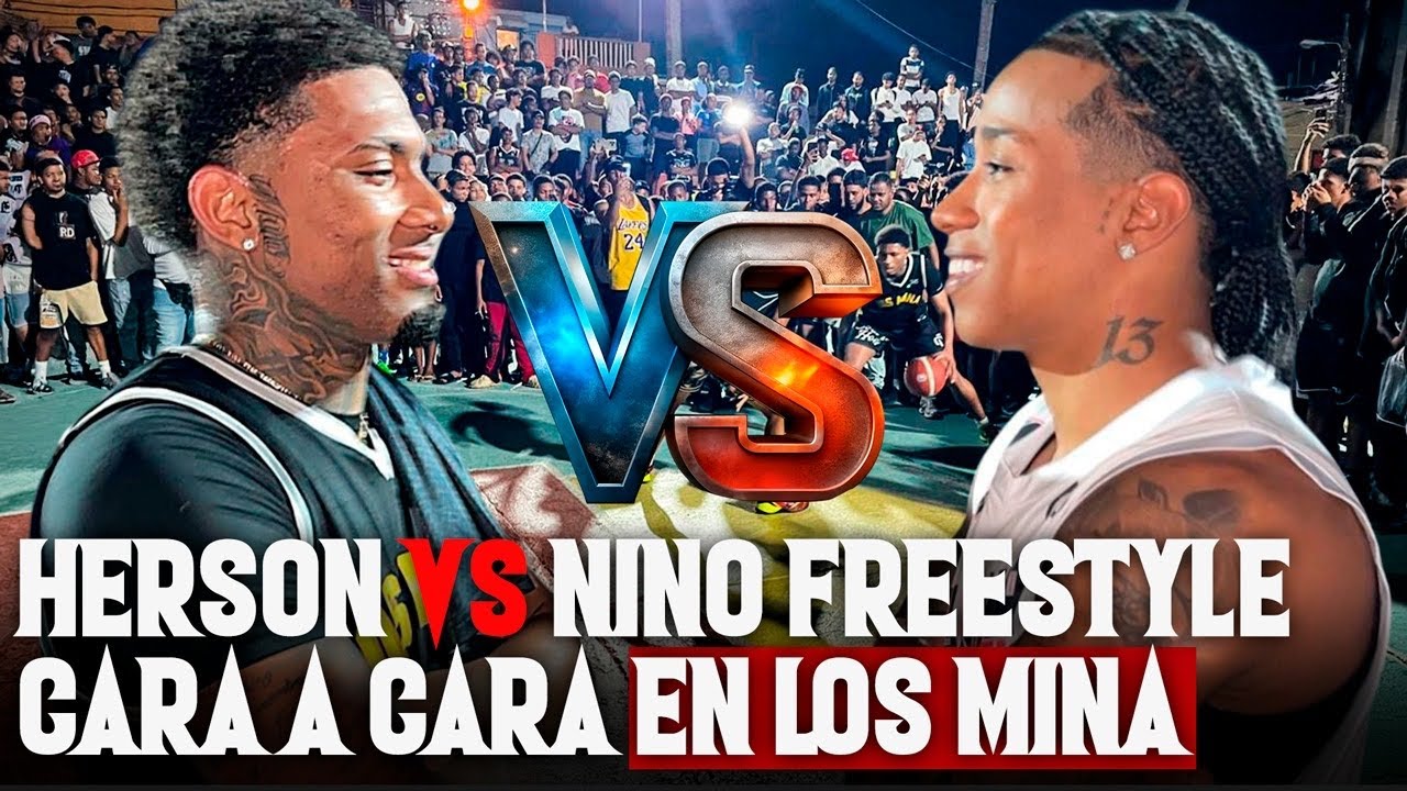 HERSON LA PANTERA CARA A CARA CON NINO FREESTYLE EN LOS MINA