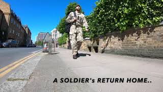 Soldier returns home reconstruction (London)