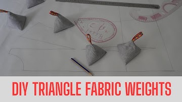 How to Make Pattern Weights | DIY Triangle Fabric Weights