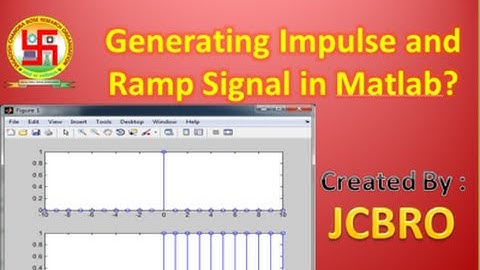 Generate impulse and step signals in matlab...
