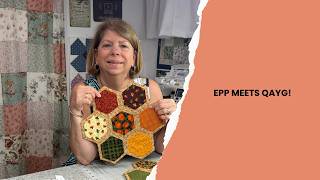 English Paper Piecing Meets Quilt As You Go