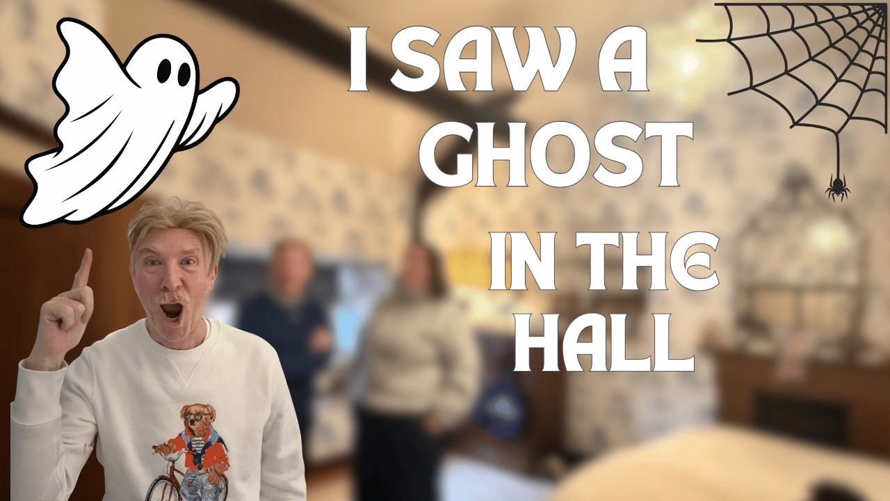I saw a new ghost when I went upstairs to my bedroom in my haunted castle - my castle is haunted