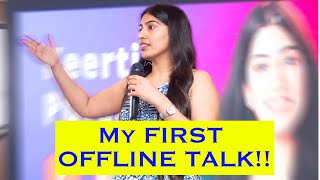 My First Offline Talk | Building and designing your own Startup! 🚀🚀