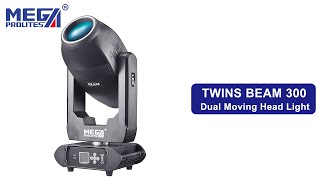 300W Dual Head LED Beam Moving Head Light | DMX512 Stage Lighting for DJ, Wedding, Nightclub