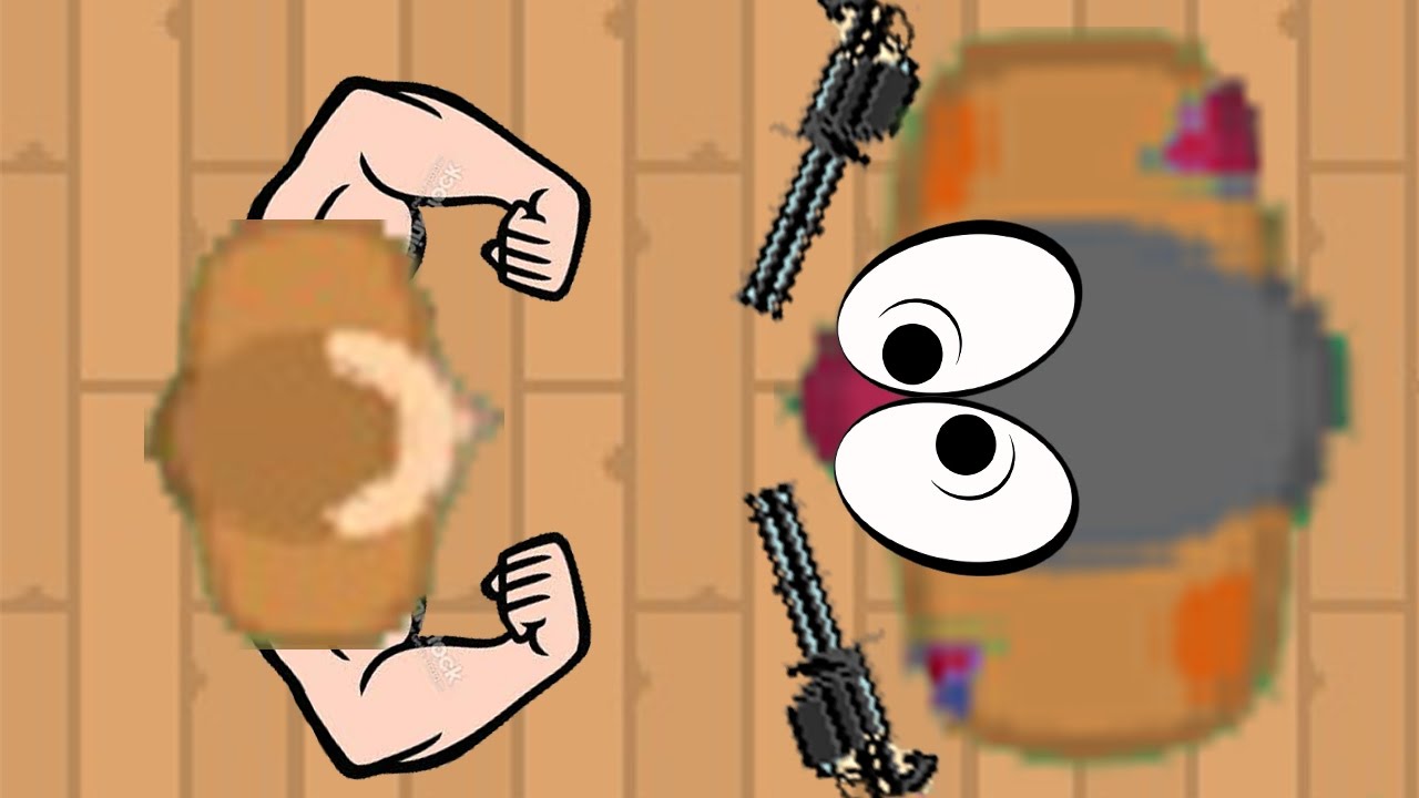 Braains.io Human Vs Zombie With His Miniguns