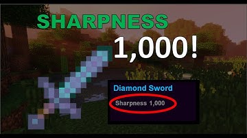How To Get Sharpness 1,000 In MINECRAFT!!!!! | 1.13+ (on pc) (2020)