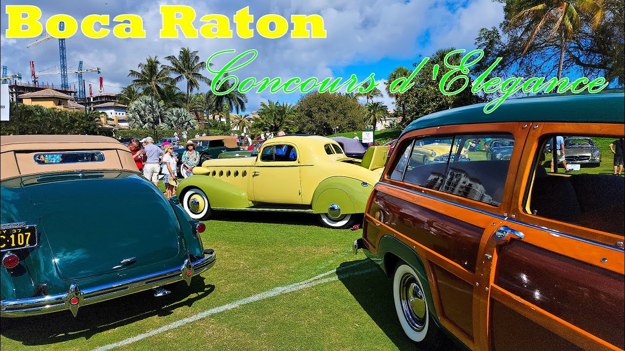 2022 classic car show {Boca Raton Concours d'Elegance} Antique automobiles  World Class Car Show 1 