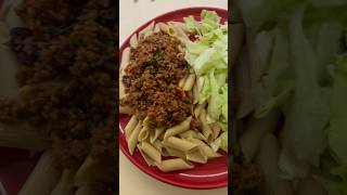 dinner dorms pasta dinnerindorm fypシ fyp foryou discover try healthy lettuce tomato