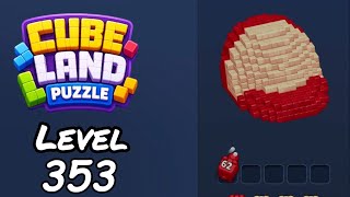 Cube Land Puzzle Level 353 Walkthrough