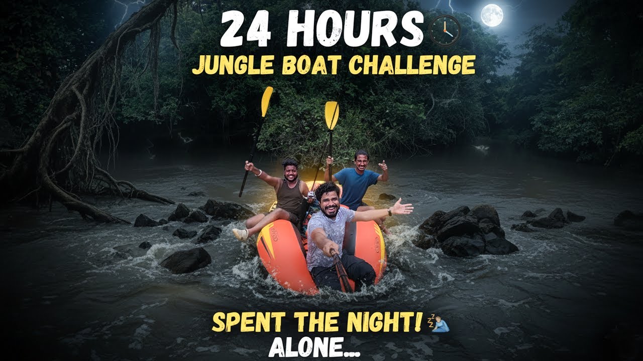 SURVIVING 24 Hours on a Jungle Death Stream! (NEVER AGAIN) - YouTube