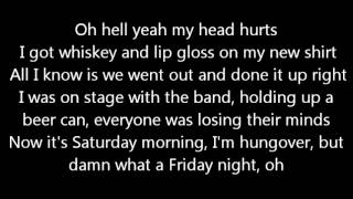 Luke Bryan I'm Hungover Lyrics