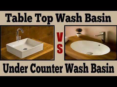 Table Top Wash Basin Vs Under Counter Wash Basin - Table Top & Undercounter Wash Basin