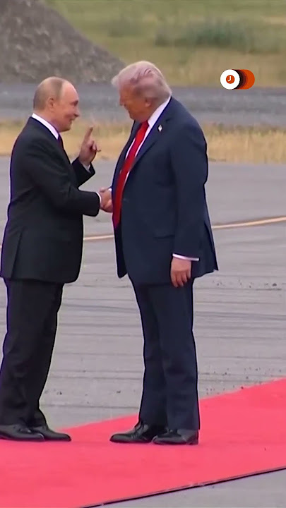 Trump, Putin greet one another at Alaska summit