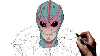 How To Draw Resident Alien | Step By Step | Resident Alien