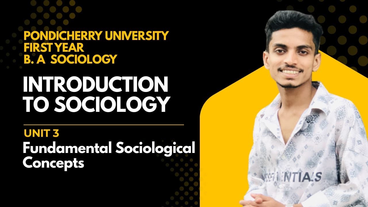 B.A. Sociology (First Year)Pondicherry University Introduction to ...
