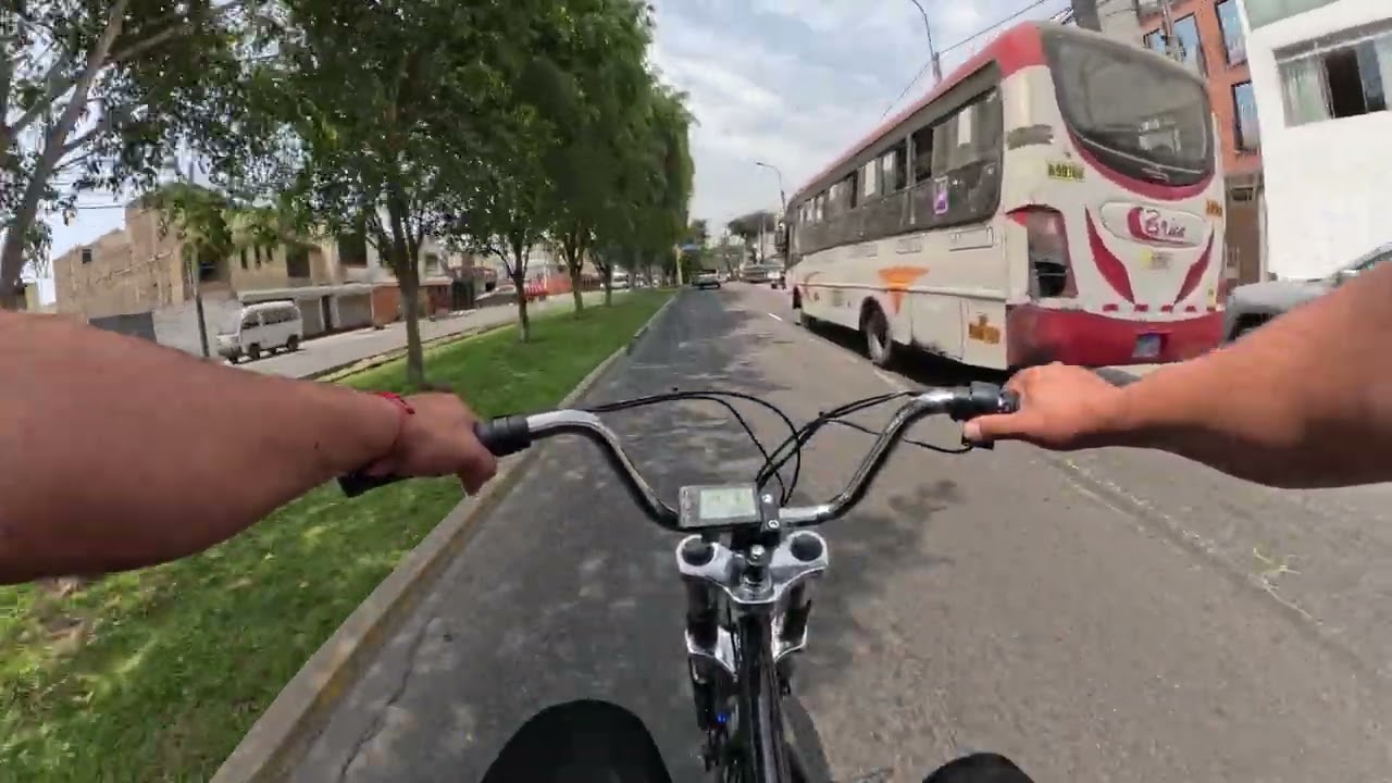 PROBANDO BICICLETA ELECTRICA CON 2 PERSONAS, CROSS ONE MOTOR 1200W 48V 15AH