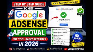 👉 Google AdSense Approval for Tool Websites 2026 | Complete Step-by-Step Guide | masroor.dev