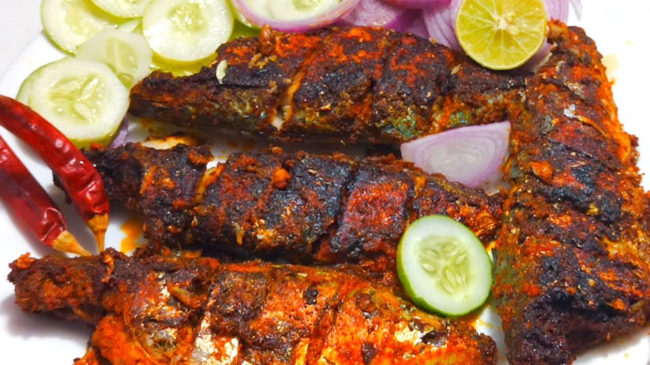 Spicy Mackerel Fry | Kerala Fish/Ayila Varuthathe | Masala Fish Fry ...