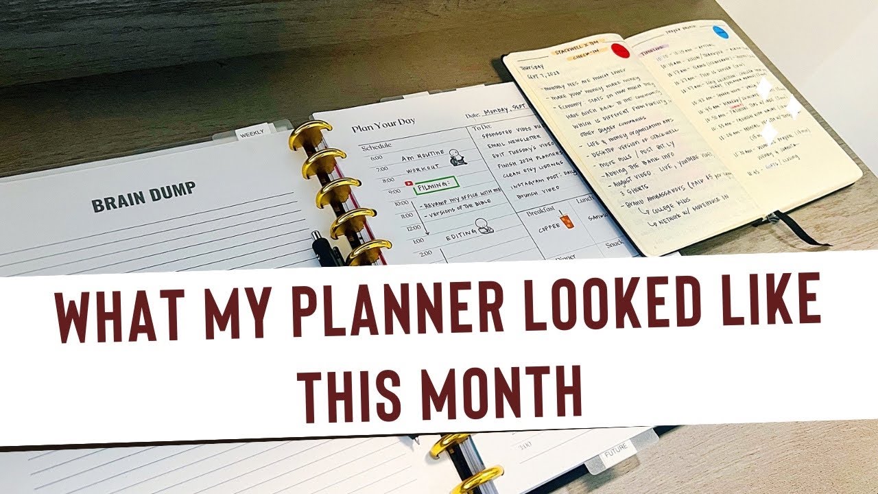 What My Planner Looked Like in October #plannerflipthrough - YouTube