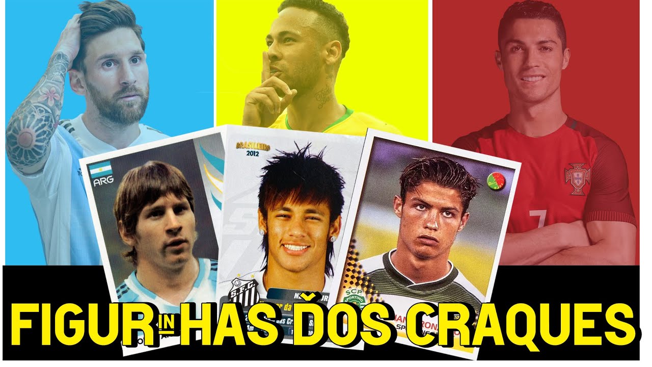 COLEÇÃO DE FIGURINHAS DE FUTEBOL - Messi, Neymar, Cristiano Ronaldo e ...