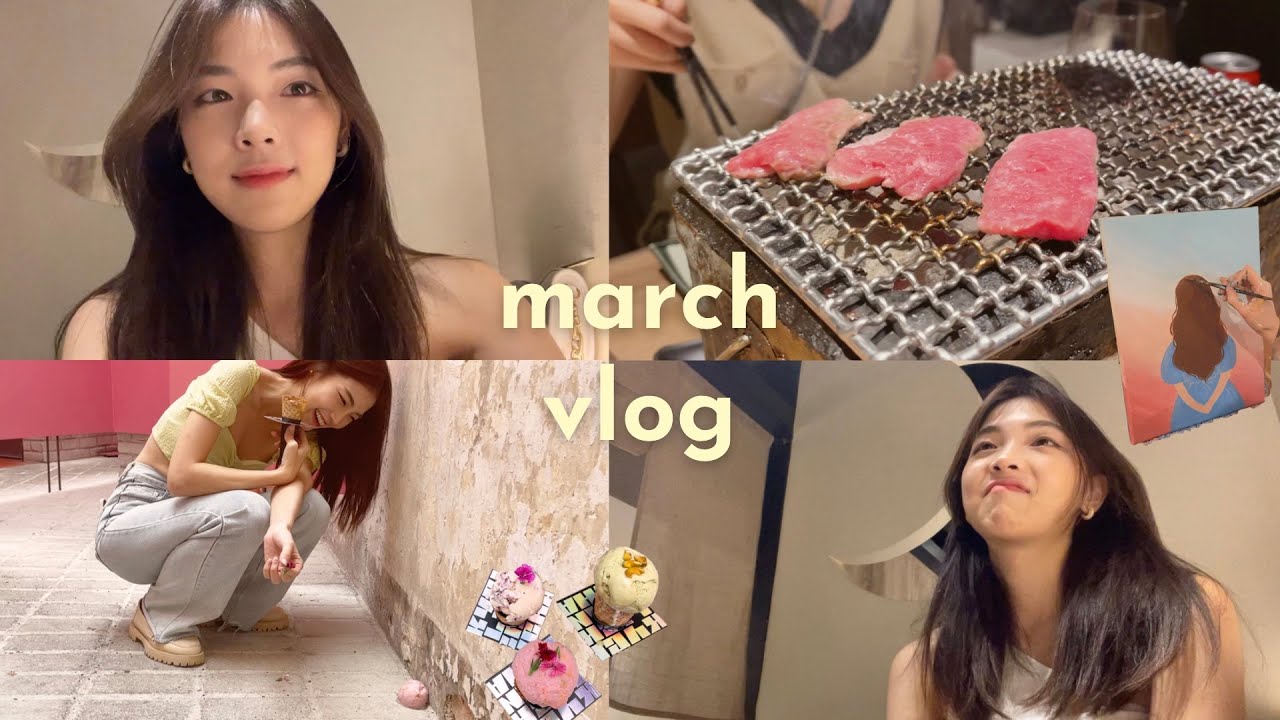 vlog  A week in my life 跟弟弟去学画画 ｜雪糕探店 ｜野餐的早晨