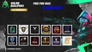 FREE FIRE MAX MAHABHARAT CUP S1 | Qualifiers-Wee1 | Day 04 |Group D
