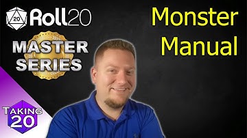 Roll20 Master Series - How to create a Monster Manual (5eSRD) D&D