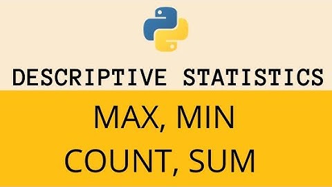MAX MIN COUNT SUM || Descriptive Statistics in Python Pandas || Class 12 Informatics Practices