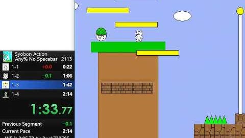 [2:07.35] Syobon action speedrun any% no spacebar