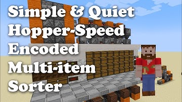 Simple Encoded Multi Item Sorter for Minecraft Java 1.19