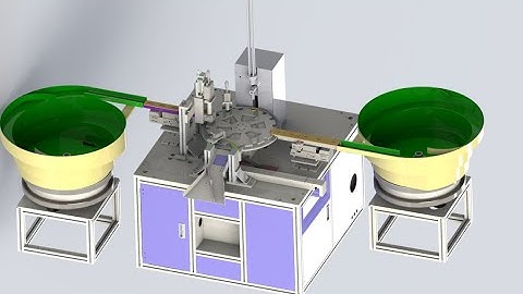 Cap assembly machine for two parts edible oil cap
