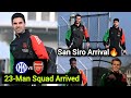 23-Man Squad all Check in, Arsenal Full Team arrived in San Siro🔥🔥 Ready to Roar🔥