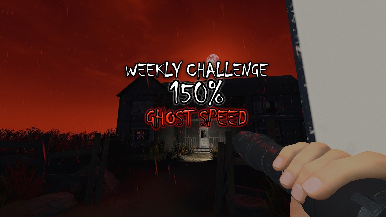 Phasmophobia: I survived 150% Ghost Speed (Weekly Challenge)