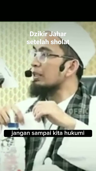 Dzikir Jahar setelah sholat berjamaah #ustadzadihidayat
