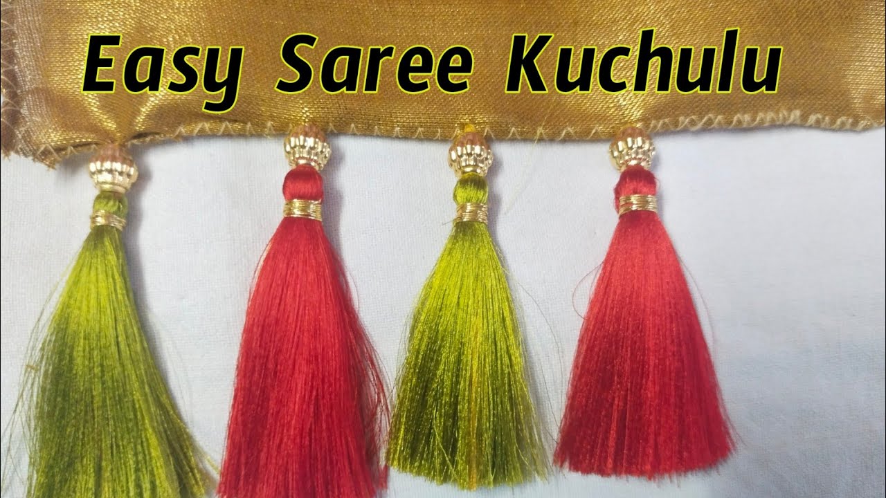 Simple easy saree kuchu design | Sravani Saree kuchulu & vlogs ...