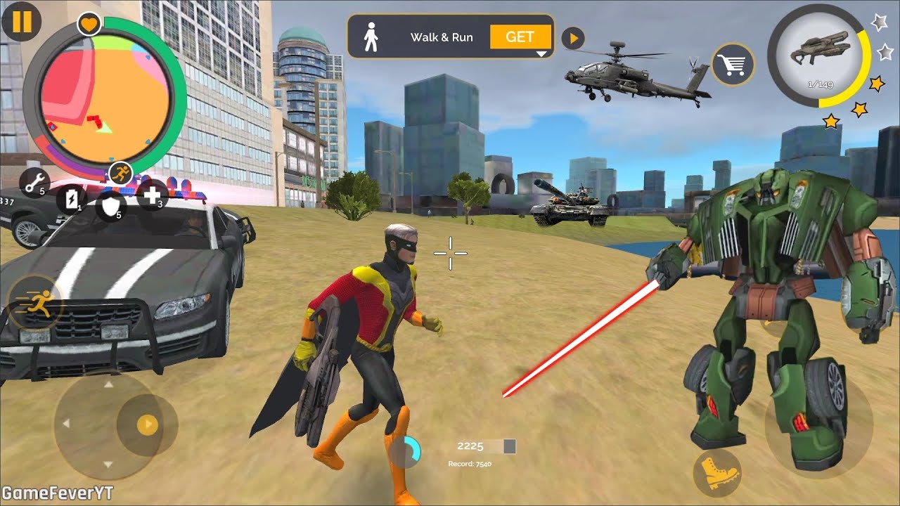 Naxeex Superhero (Naxeex Superhero Hero Fight Car Robot)Superhero on Sea Beach - Android Gameplay HD