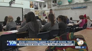 San Diego Unified School District Considers Changing Start Date Of School Year