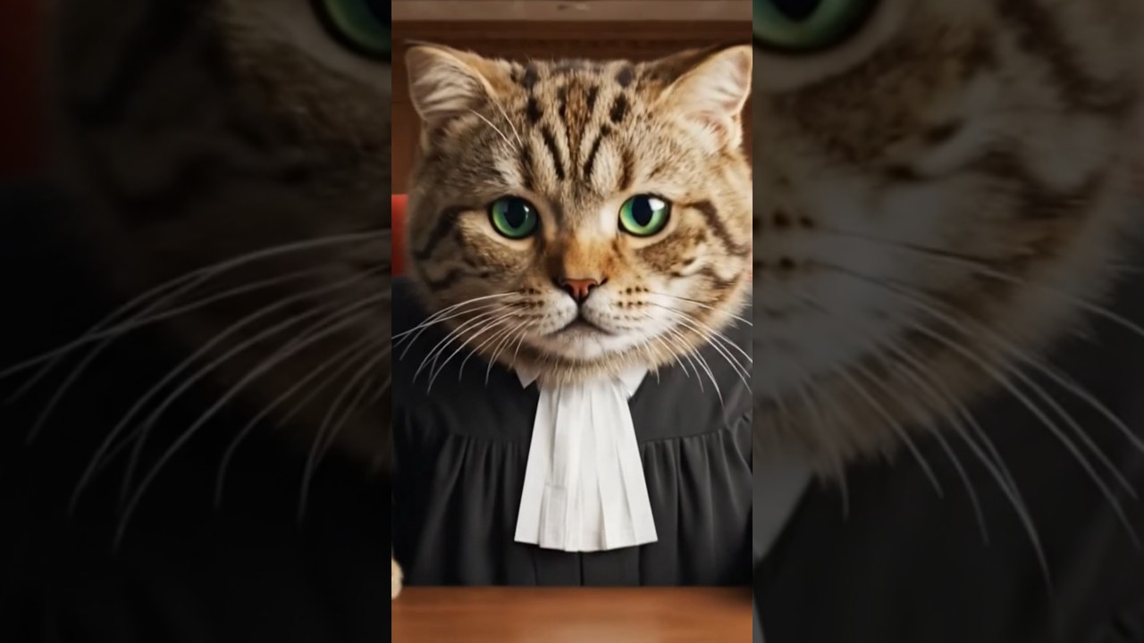 OBJECTION! The Judge is… a CAT?! 🐾⚖️ 
