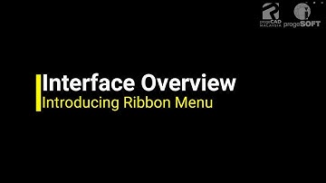 progeCAD 2024 Interface - Ribbon Menu
