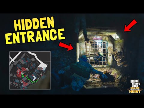 GTA Online - BEST STEALTH WAY TO GET INTO THE COMPOUND! Secret Underwater Entrance!