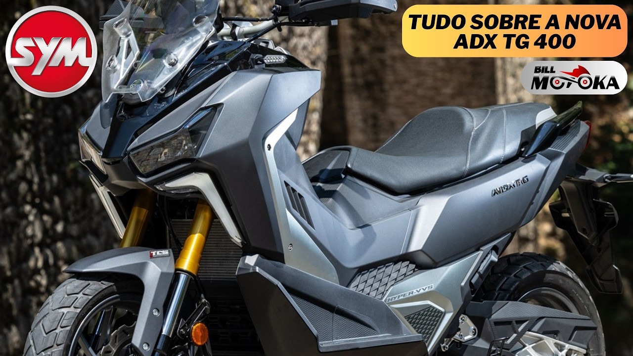 Nova ADX TG 400 2026, NOVIDADE da SYM em detalhes, uma aventureira moderna e completa.