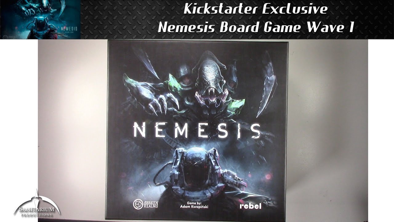 Nemesis Board Game Kickstarter Exclusive Wave 1 Unboxing YouTube
